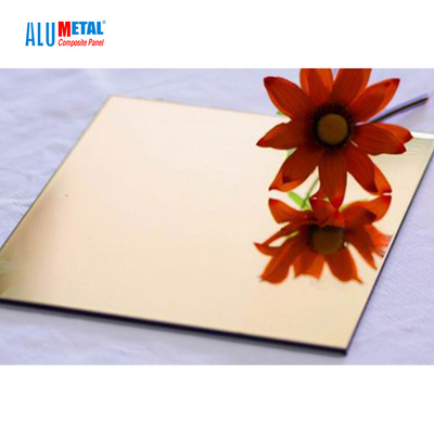 il pannello composito di alluminio 4mm AA5005 dello specchio di 5800mm ha anodizzato