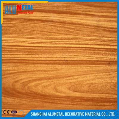 strato composito di alluminio di legno del pannello 3mm ACP di lucentezza 3D a prova di fuoco