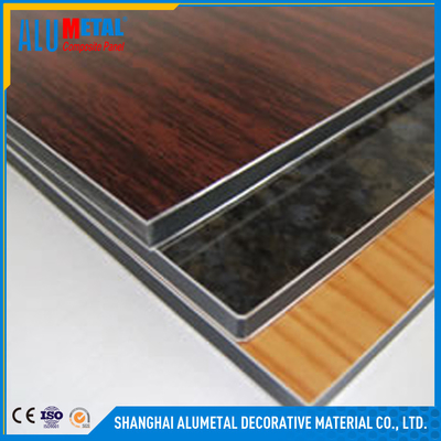 2 / strato composito di alluminio di legno a prova di fuoco FEVE del pannello di 3/4/5/6mm