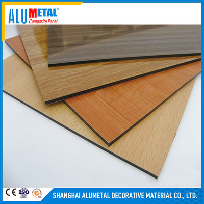 materiale decorativo di alluminio di 8mm della lega dello strato composito di legno del pannello