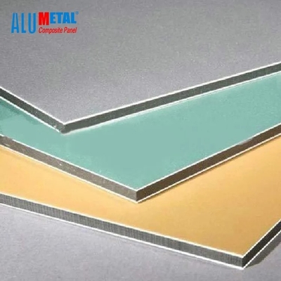 Pannelli di parete di alluminio 0.3mm compositi di alluminio spazzolati del pannello 4mm di PVDF