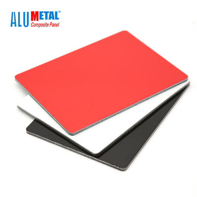 Pannelli di parete decorativi in ​​alluminio FEVE da 4 mm 0,3 mm Pannello composito in alluminio rivestito in PVDF