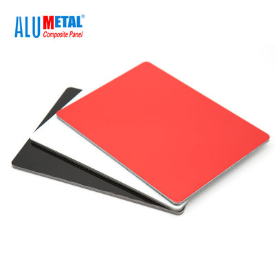 Pannelli di parete decorativi in ​​alluminio FEVE da 4 mm 0,3 mm Pannello composito in alluminio rivestito in PVDF