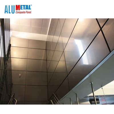 I pannelli di rivestimento compositi di alluminio decorativi del PE di 1000MM rivestono l'acciaio inossidabile 6mm FEVE