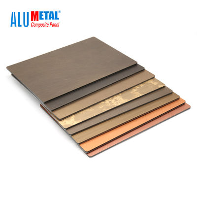 il metallo composito di alluminio 0.06mm di 600mm riveste lo strato di pannelli ACP per anti batterico della parete