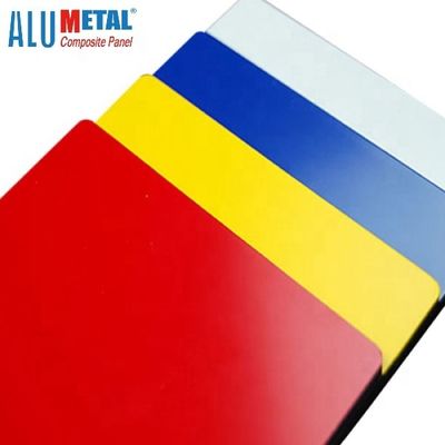 Il PE composito di alluminio stimato del pannello del fuoco di 0.4MM 1250mm ha dipinto lo strato nero AA3003 ACP