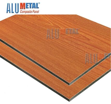 Pannello composito di alluminio 6mm del legame di legno rivestito NANO di 4000mm x di 1500