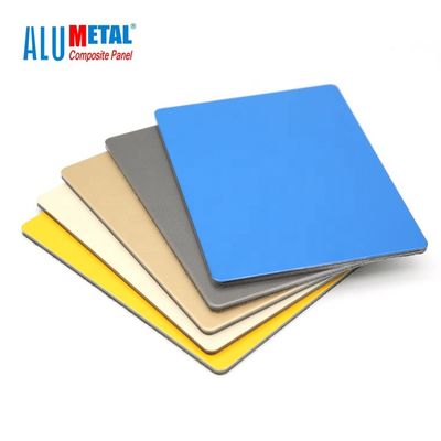 Il pannello composito di alluminio all'aperto di PVDF ha spazzolato il rivestimento materiale di superficie 4mm