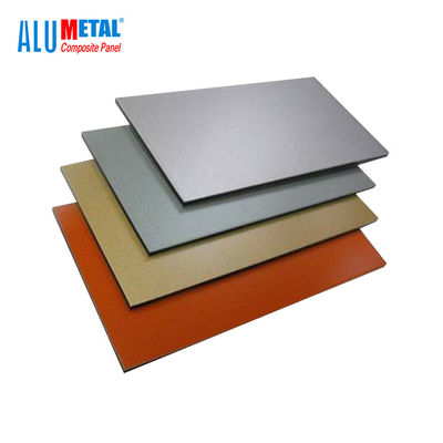 strato composito di alluminio 5mm AA1100 del pannello di PVDF spazzolato 1220x2440mm