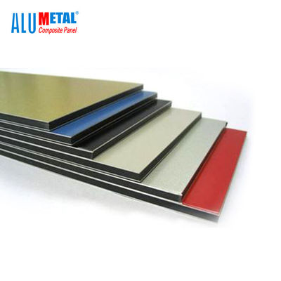 4mm PVDF hanno ricoperto il pannello composto di alluminio ISO9001 antibatterico del rivestimento della parete dello strato di 3003 leghe