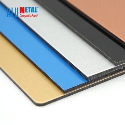6mm Dibond a prova di fuoco nano del pettorale pubblicitario composito di alluminio del pannello del PE di 4000mm x di 1500