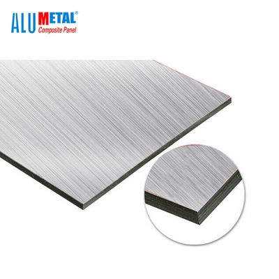 Lucentezza d'argento di alluminio del rivestimento 0.5mm 2440mm dello strato dello specchio ACP