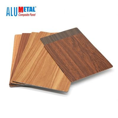 lucentezza a prova di fuoco 3D del pannello di 3mm dello strato composito di alluminio di legno del PE 0.3mm ACP