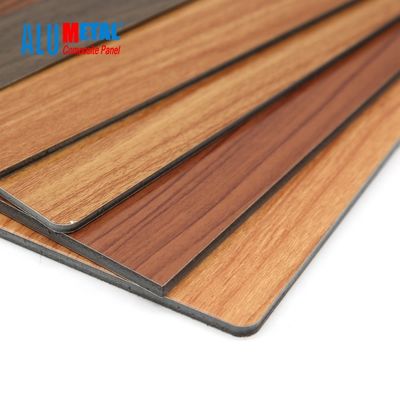 lucentezza a prova di fuoco 3D del pannello di 3mm dello strato composito di alluminio di legno del PE 0.3mm ACP