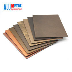 Pelle composita del pannello 1000mm 0.15mm del metallo di alluminio dell'antibatterico 4mm ACP