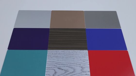 rivestimento composito di alluminio a prova di fuoco architettonico del pannello B1 3000mm PVDF di 0.50mm