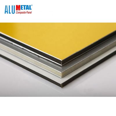pannello composito di alluminio di 2440mm 3mm Pvdf anodizzato per la parete esterna