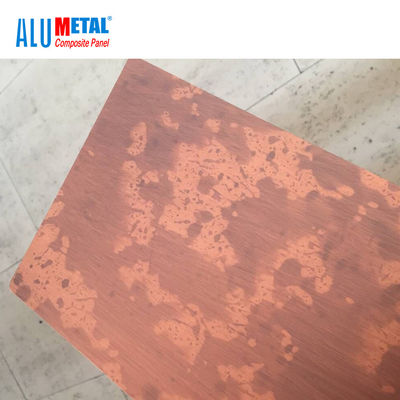LDPE composito spazzolato 1000mm dello strato 4mm del pannello del metallo dell'interno di alluminio