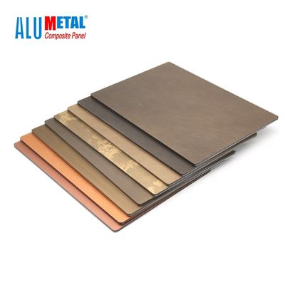 rame composito di alluminio d'acciaio 1250mm Nacreous del pannello di 3mm PVDF Acm