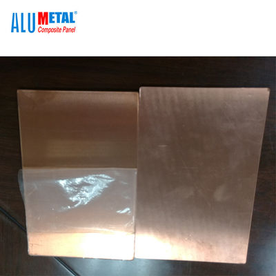 Odm d'ottone spazzolato all'aperto 3200mm di rivestimento del pannello composito di alluminio di 800mm