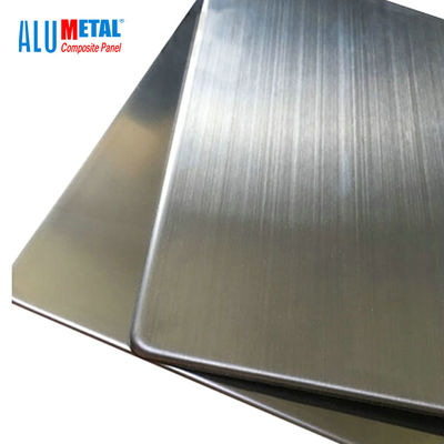 I pannelli di rivestimento compositi di alluminio decorativi del PE di 1000MM rivestono l'acciaio inossidabile 6mm FEVE
