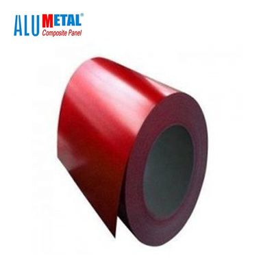 Il PVC ha ricoperto la bobina di alluminio rivestita Decoiling 200MM della disposizione 2600 millimetri per costruzione