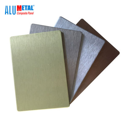 Il centro composito di alluminio anodizzato del LDPE del rivestimento 1220mm dello strato del pannello spazzolato 0.08mm