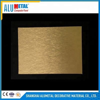 AA3003 lucidato 4mm ha spazzolato lo strato composito di alluminio 1220MM del pannello