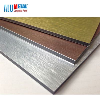 Lamiera sottile composita di alluminio spazzolata sottile del pannello di 3MM 1570MM AA1100