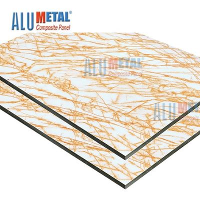 1220mm 0,6 millimetri del marmo del pannello AA3003 ACP di rivestimento composito di alluminio dello strato