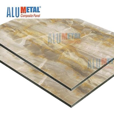 rivestimento composito di alluminio di marmo 1570mm dei pannelli di parete esterna del pannello di 5mm PVDF