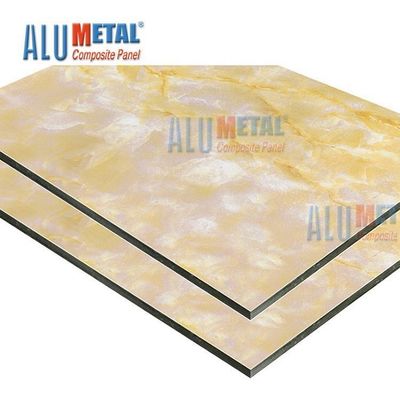 Elettricità statica composita di alluminio del pannello 0.05mm del marmo Nacreous di Crossbond anti 5800mm