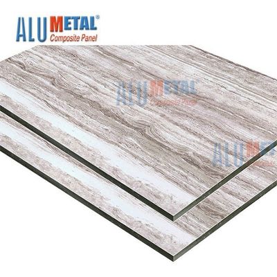 Granito anodizzato 5000mm composito di alluminio del materiale di strato del pannello ACP 0.1mm