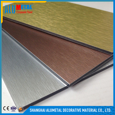 pannello composito di alluminio AA5005 di 6mm PVDF per le costruzioni prefabbricate