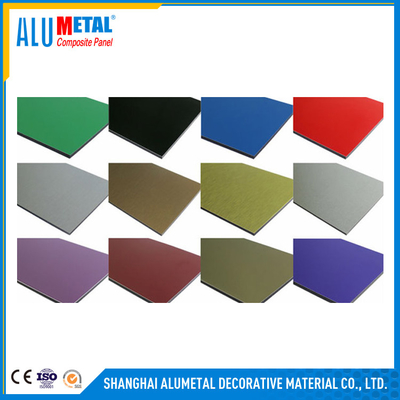 Elettricità statica del pannello composito di alluminio di Alumetal ACP PVDF anti a prova di fuoco