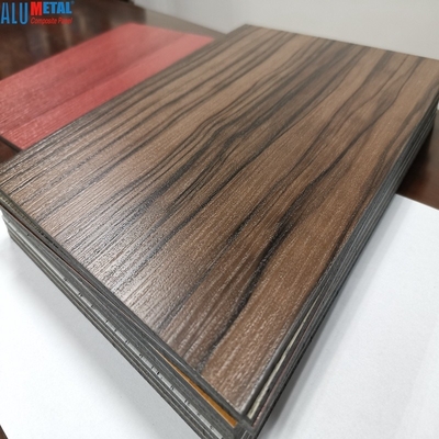 grano di legno composito di alluminio di legno del pannello 3D di 3mm