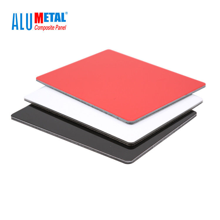 Pannelli di parete decorativi in ​​alluminio FEVE da 4 mm 0,3 mm Pannello composito in alluminio rivestito in PVDF