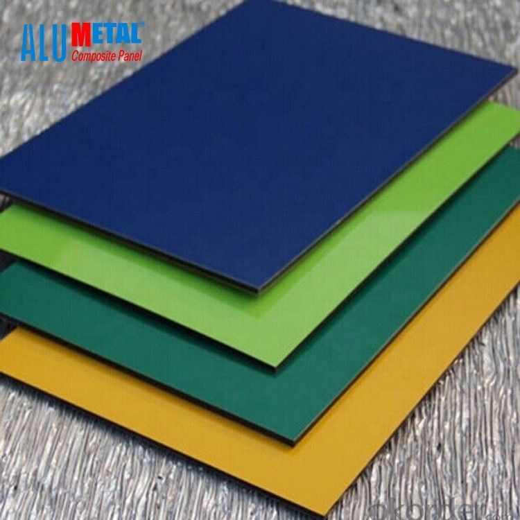 il centro di alluminio 10mm del LDPE del pannello di materiale composito dello specchio della facciata di 1500mm