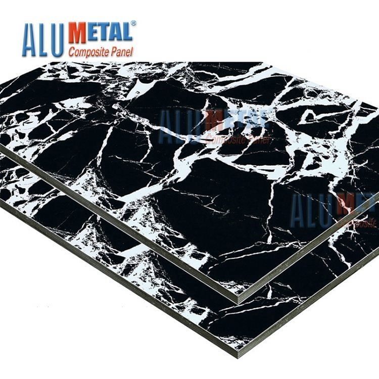 strato composito di marmo decorativo 4mm dell'allumina ACP del pannello AA3003 di 0.08mm 1500mm